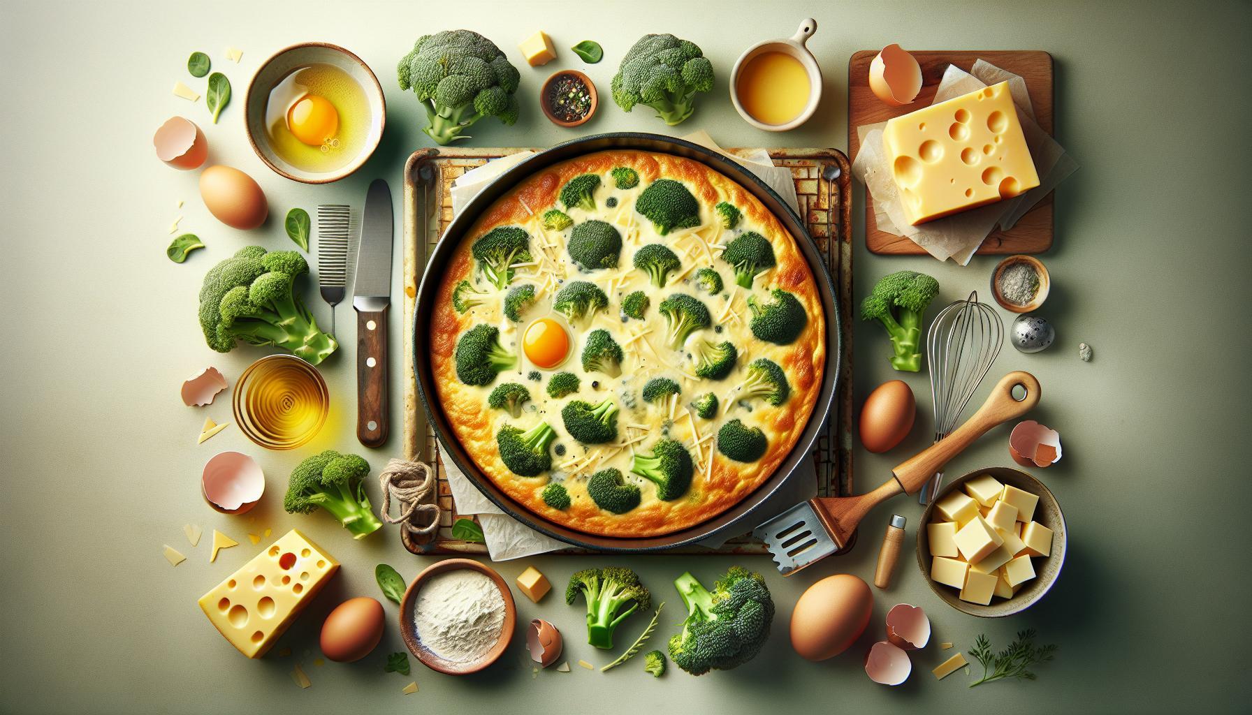 Easy, Delicious Cheese and Broccoli Frittata Recipe – Perfect for Any Time of Day!