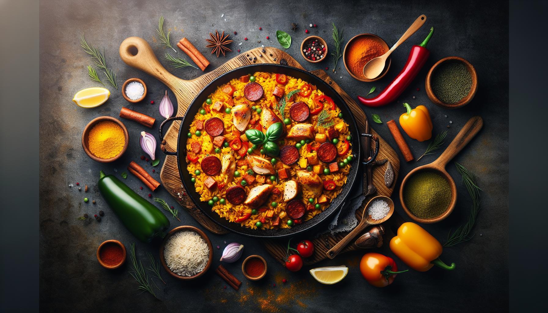 Flavorful Fusion: Authentic Spanish Paella Recipe with Chorizo and Chicken